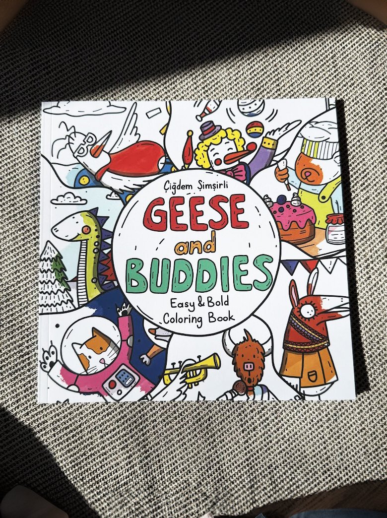 Geese and Buddies Coloring Book